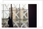 Man Cleaning Windows near Housing Project by Anonymous