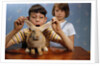 Annoying Brother Playing With His Sister's Pet Rabbit by Anonymous