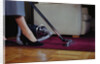 Woman Vacuuming Rug by Anonymous