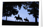 Father and Son Riding Horses by Anonymous