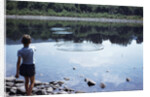 Boy Skipping Rocks by Anonymous