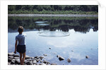 Boy Skipping Rocks by Anonymous