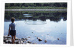 Boy Skipping Rocks by Anonymous