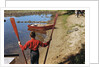 Boy Holding Oars by Anonymous