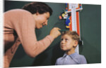 Mother Measuring Boy's Height by Anonymous
