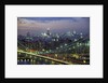 Manhattan Bridge and Skyline at Night by Anonymous