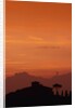 Farmhouse Silhouetted at Sunset by Anonymous