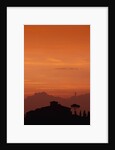 Farmhouse Silhouetted at Sunset by Anonymous
