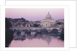 Tiber River and St. Peter's Basilica by Anonymous
