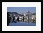 Tiber River and St. Peter's Basilica by Anonymous
