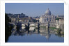 Tiber River and St. Peter's Basilica by Anonymous