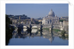 Tiber River and St. Peter's Basilica by Anonymous