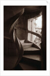 Spiral Stone Staircase in Convento de Cristo by Anonymous