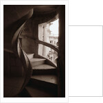 Spiral Stone Staircase in Convento de Cristo by Anonymous