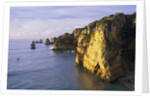 Sanstone Cliffs at Praia de Dona Ana Beach in Portugal by Anonymous
