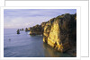 Sanstone Cliffs at Praia de Dona Ana Beach in Portugal by Anonymous