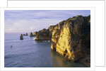 Sanstone Cliffs at Praia de Dona Ana Beach in Portugal by Anonymous
