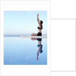 Woman Exercising on Swimming Pool Edge by Anonymous