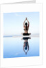 Woman Exercising on Swimming Pool Edge by Anonymous