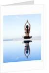 Woman Exercising on Swimming Pool Edge by Anonymous