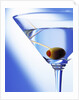 Green Olive in Martini Drink by Anonymous