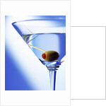 Green Olive in Martini Drink by Anonymous