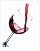 Pouring Red Wine into Wine Glass by Anonymous