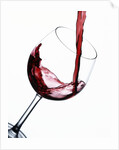 Pouring Red Wine into Wine Glass by Anonymous