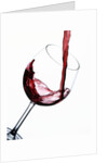 Pouring Red Wine into Wine Glass by Anonymous