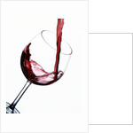 Pouring Red Wine into Wine Glass by Anonymous