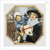 Illustration for the Book Best Baby, Depicting Mother and Child at Christmas by John Rae