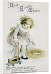 Best Easter Wishes Greeting Card Ephemera by Ellen H. Clapsaddle