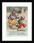 Uncle Wiggily's Picture Book Illustration with Hippopotamus and Hare by Lansing Campbell