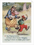 Uncle Wiggily's Picture Book Illustration with Hippopotamus and Hare by Lansing Campbell