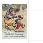 Uncle Wiggily's Picture Book Illustration with Hippopotamus and Hare by Lansing Campbell