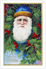 A Merry Christmas Postcard Depicting Santa Claus by Anonymous