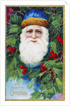 A Merry Christmas Postcard Depicting Santa Claus by Anonymous