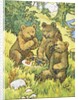 Illustration Depicting Three Picnicking Bears by Rosa C. Petherick