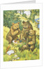 Illustration Depicting Three Picnicking Bears by Rosa C. Petherick