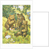 Illustration Depicting Three Picnicking Bears by Rosa C. Petherick
