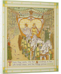 Book Illustration Depicting the Wedding Procession of Snowdrop and the Prince by W.C. Drupsteen