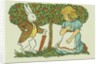 Illustration Depicting Alice and the White Rabbit by John R. Neill