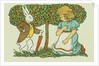 Illustration Depicting Alice and the White Rabbit by John R. Neill