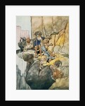 Illustration Depicting the Seven Dwarfs Mining by Charles Robinson