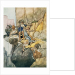 Illustration Depicting the Seven Dwarfs Mining by Charles Robinson