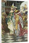 Illustration Depicting the King and Queen Asleep by Charles Robinson