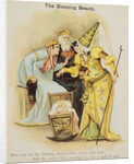 Book Illustration Depicting Fairy Uglyane Casting a Spell on Sleeping Beauty by Anonymous