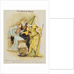 Book Illustration Depicting Fairy Uglyane Casting a Spell on Sleeping Beauty by Anonymous