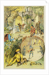Book Illustration Depicting Prince Phillip Discovering the Sleeping Castle by Anonymous
