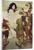 Illustration of the Dwarfs Discovering Snow White by Jessie Willcox Smith